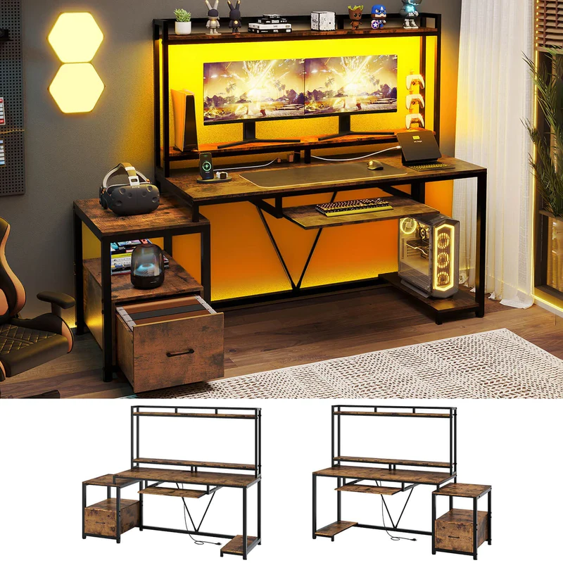 Elevate Your Gaming Setup with a Gaming Desk with Hutch