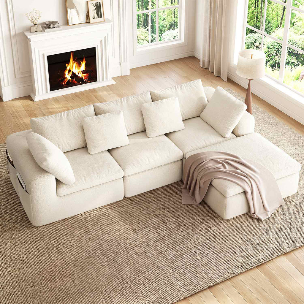 Finding Comfort That Fits Your Life: Sikaic Modular Sectional Chenille Sofa