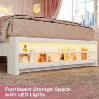 Sikaic Bed Frame Twin Princess Velvet Upholstered Bed Frame Beige Beige / Engineered Wood / Modern