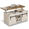 Sikaic Coffee Table 4 in 1 Multi-Function Lift Top Coffee Table White White / Engineered Wood / Farmhouse