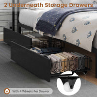 Sikaic Daybeds Full Size Daybeds with Charging Station and Storage Shelves Black Black / Full / Modern