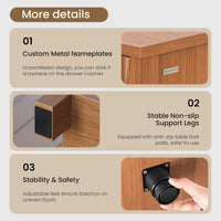 Sikaic Dresser Fluted Dresser with 8 Drawers Brown Brown / Engineered Wood / Modern