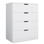 Sikaic Dresser 4 Drawers Dresser with Large Storage White White / Engineered Wood / Modern