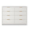 Sikaic Dresser Fluted Dresser with 8 Drawers White White / Engineered Wood / Modern