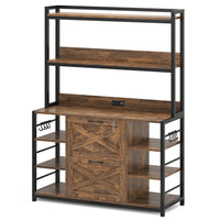 Sikaic File Cabinet File Cabinet with Lock Brown Brown / Engineered Wood / Modern