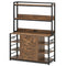 Sikaic File Cabinet File Cabinet with Lock Brown Brown / Engineered Wood / Modern