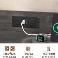 Sikaic File Cabinet 35.4 inches LED File Cabinet with Power Strip and Open Shelf Grey Grey / Engineered Wood / Modern