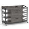 Sikaic File Cabinet 44 Inches File Cabinet with 2 Drawers Grey Grey / Engineered Wood / Modern