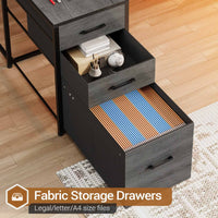 Sikaic Gaming Desk 64.5 inches Reversible Gaming Desk Grey Grey / Engineered Wood / Modern