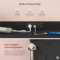 Sikaic Makeup Vanity Makeup Vanity with 11 Drawers and Extra Large Mirror Black Black / Engineered Wood / Modern