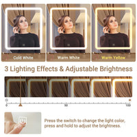 Sikaic Makeup Vanity Corner Makeup Vanity Set with Upholstered Storage Stool Natural Oak Natural / Engineered Wood / Modern