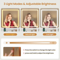 Sikaic Makeup Vanity Corner Makeup Vanity with Tri-Fold Mirror and Cushioned Storage Stool White White / Engineered Wood / Modern