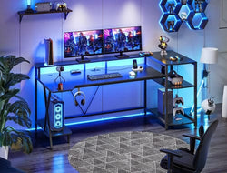 A black gaming desk of Sikaic furniture