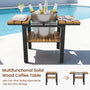 Sikaic 3 Piece Patio Set 3 Piece Outdoor Patio Furniture Set with 360° Swivel Armchair Accent Chair, Thick Cushion and Sliding Table Beige Beige / Engineered Wood / Modern