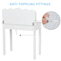 Sikaic Small White Writing Desk Makeup Dressing Table with Hutch and USB Ports