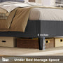 Sikaic Sikaic Queen Size LED Bed Frame with Shelf Storage Headboard