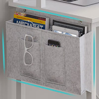 Sikaic L Shaped Reversible Gaming Desk With Power Outlets Keyboard Tray White