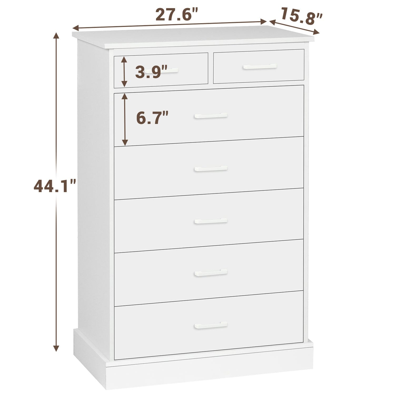 Sikaic 7 Drawers Dresser for Bedroom