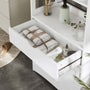 Sikaic Storage Cabinets & Lockers Multifunctional Storage Cabinet with Microwave Space Drawer White