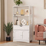 Sikaic Storage Cabinets & Lockers Multifunctional Storage Cabinet with Microwave Space Drawer White