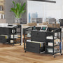 Sikaic File Cabinet 44 Inches File Cabinet with 2 Drawer Power Strip Black