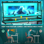 Sikaic Gaming Desk 78.8 Inches Large PC Gamer Ergonomic Gaming Desk with LED Lights Hutch  Black