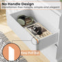 Sikaic Dressers 51.5 Inches Width 6 Drawers Dresser Large Capacity Clothing Storage Cabinet White