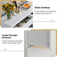 Sikaic Dressers 51.5 Inches Width 6 Drawers Dresser Large Capacity Clothing Storage Cabinet White