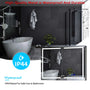 Sikaic Medicine Cabinets Wall Mounted Lighted Medicine Cabinet with Mirror Storage White