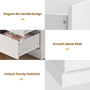 Sikaic Dressers 8 Drawers Long Double Dresser with Storage Organizer White