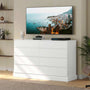 Sikaic Dressers 8 Drawers Long Double Dresser with Storage Organizer White