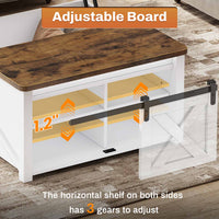 Sikaic Coffee Table 31.5" Lift Top Coffee Table with Storage Square Table Living Room Large Hidden Storage Compartment and Adjustable Shelves White