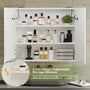 Sikaic Medicine Cabinet Led Double Doors Wall Mounted Medicine Cabinet with Mirror Cabinet Storage Organizer Adjustable Shelves White