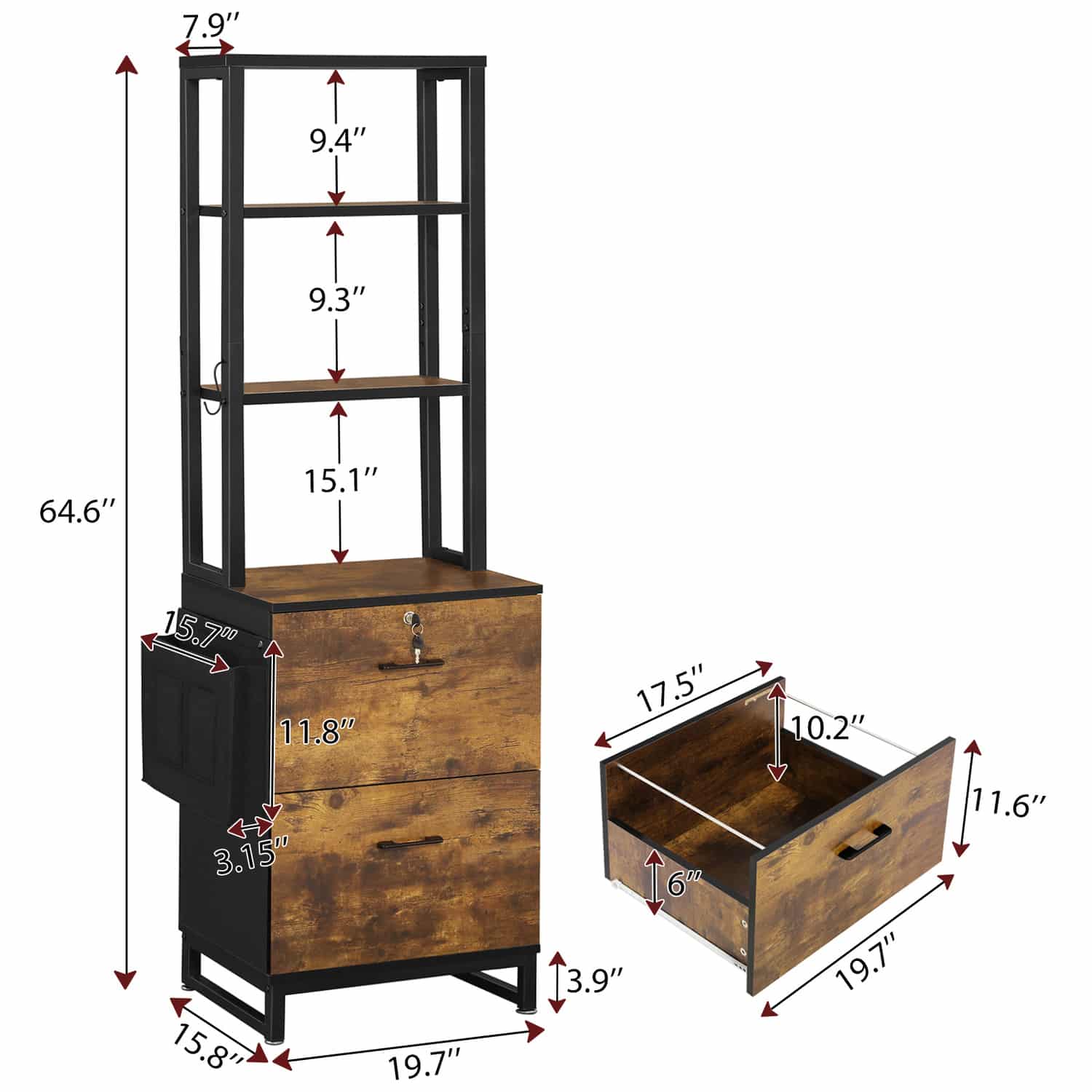 Arch Haven Solid Wood 2-Drawer Vertical Filing Cabinet - On Sale - Bed Bath & Beyond - 37452110