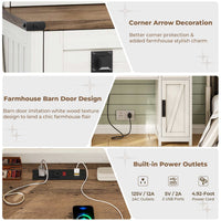 Sikaic Makeup Vanity Large Makeup Vanity with Lights & Charging Station Ample Storage Space and Sliding Mirror White