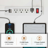 Sikaic Gaming Desk 64.5 inches Reversible L Shaped Desk with Storage Shelves  U Shaped Gaming Desk with 3 Drawers Power Outlet & LED Strip White