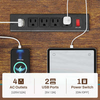 Sikaic Gaming Desk LED lights L Shaped Gaming Desk with Fabric File Drawers and Power Outlet Hutch & Storage Shelves Rustic Brown