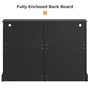 Sikaic Dresser Dresser for Bedroom with LED Lights and Charging Station Black