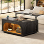 Sikaic 4-Piece Set 4-Piece Sikaic Arched Living Room Furniture Set Matte Black Matte Black / Engineered Wood / Modern