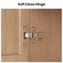 Sikaic Bathroom Wall Cabinet Scalloped Arch Bathroom Wall Cabinet with Adjustable Shelf Natural Natural / Engineered Wood / Modern