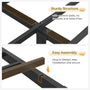 Sikaic Bed Frame Twin Size Bed Frame with Bookcase Headboard and Charging Station Black Black / Engineered Wood / Modern