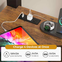 Sikaic Bed Frame Twin Loft LED Bed Frame Brown Brown / Steel / Modern