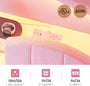Sikaic Bed Frame Twin Size LED Bed Frame with Charging Station and Storage Headboard Pink Pink / Engineered Wood / Modern