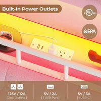 Sikaic Bed Frame Full Princess Velvet Upholstered LED Bed Frame Pink Pink / Full / Engineered Wood