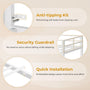 Sikaic Bed Frame Twin Loft LED Bed Frame White White / Steel / Modern