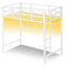 Sikaic Bed Frame Loft Twin LED Bed Frame White White / Twin / Modern