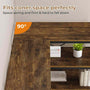 Sikaic Bookshelf 7-Tier Industrial Convertible Bookshelf with 6 Fabric Drawers Rustic Brown Brown / Industrial / Engineered Wood