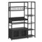 Sikaic Coffee Bar Coffee Bar Bakers Rack Black Black / Metal / Industrial