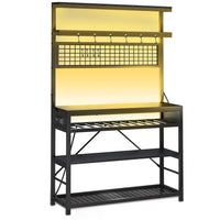 Sikaic Coffee Bar LED Coffee Bar Black Black / Modern