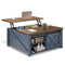 Sikaic Coffee Table 31.5 Inches Lift Top Coffee Table with Hidden Storage Blue Blue / Engineered Wood / Modern